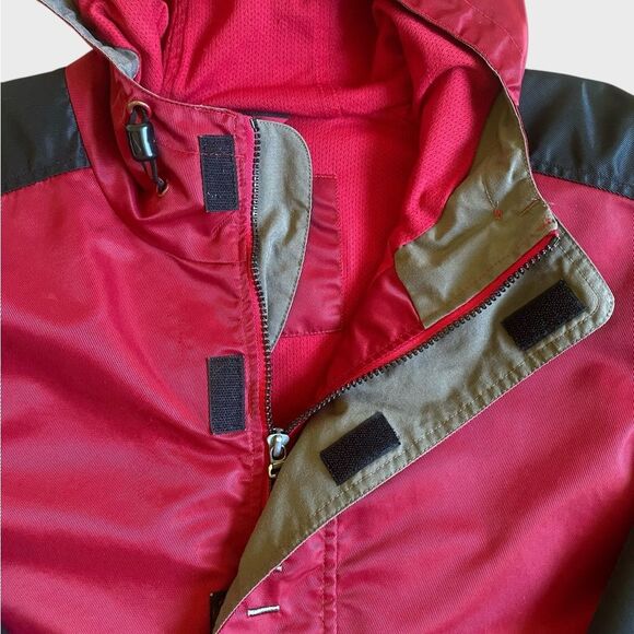 Nike 1/4 Zip Pullover Windbreaker Rain Jacket Men's Size XL Hooded Pockets Lined - Picture 5 of 15